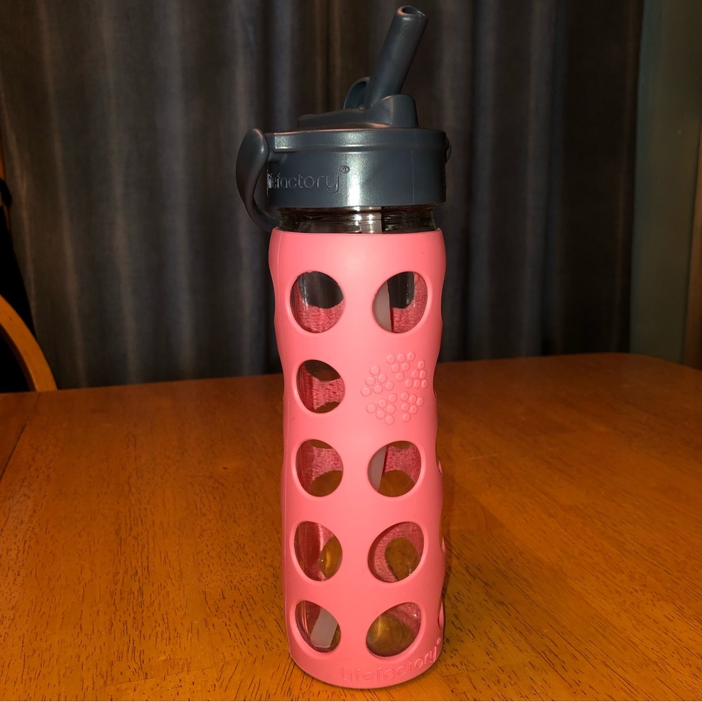 Lifefactory Pink 16oz Water Bottle